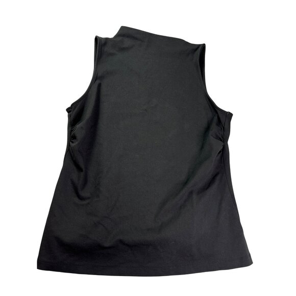 Eloquii Womens Black Sleeveless Asymmetrical Mock Neck Top Size 16 - Picture 1 of 6